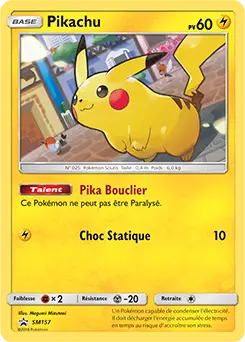 Carte Pokémon Pikachu #SM157 — Promos Soleil et Lune