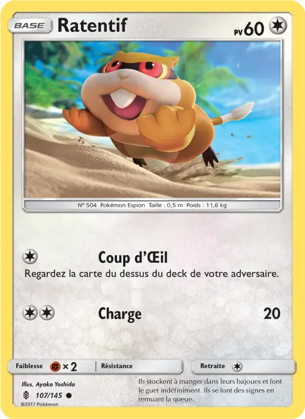 Carte Pokémon Ratentif #107 — Gardiens Ascendants