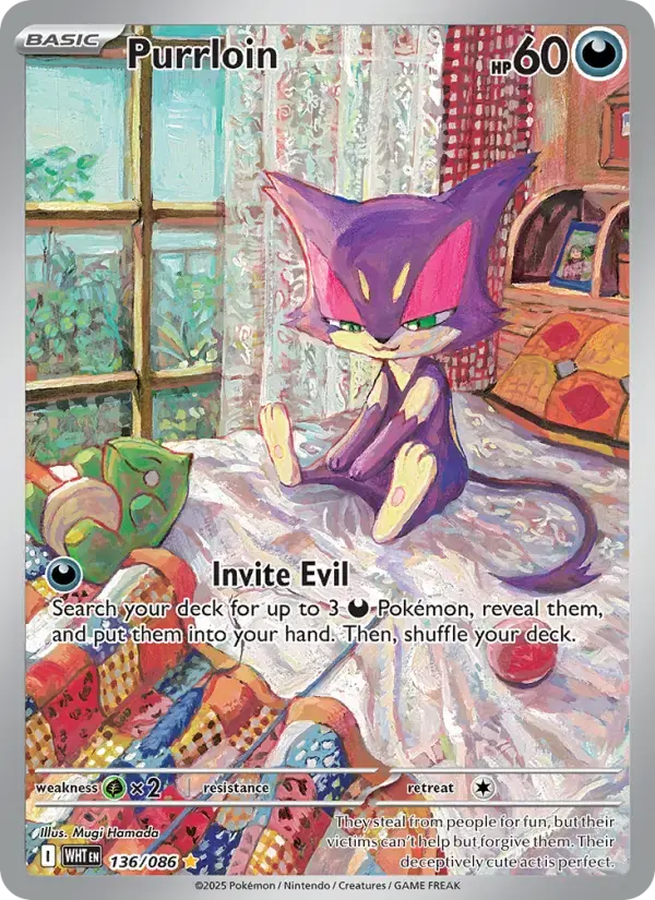 Purrloin #136 — White Flare