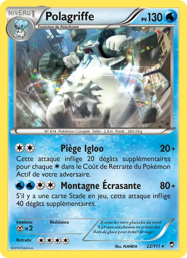 Carte Pokémon Polagriffe #22 — Poings Furieux