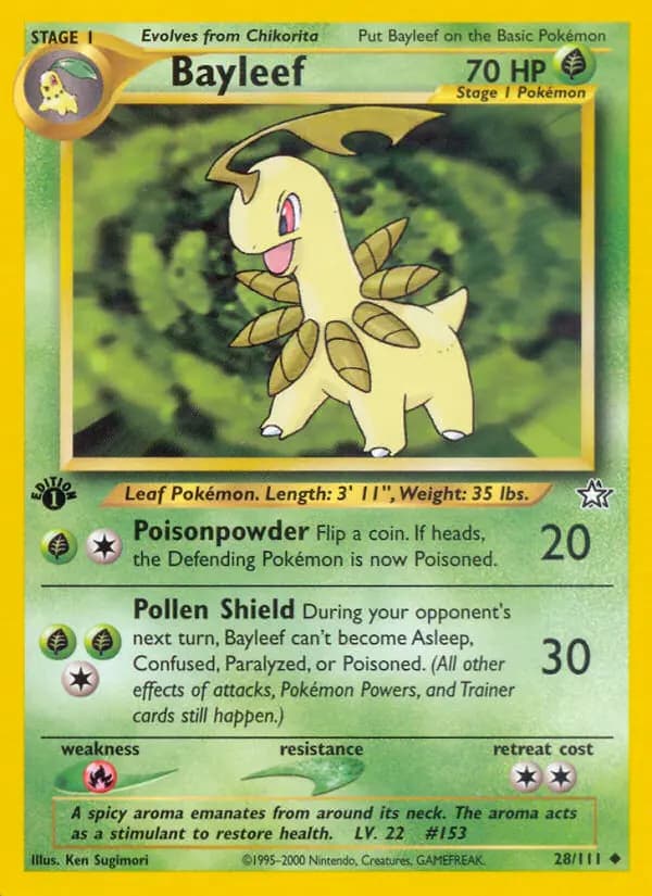 Bayleef #28 — Neo Genesis