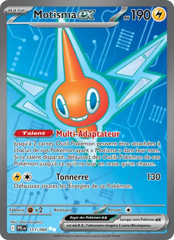 Carte Pokémon Motisma-ex #111 — Flammes Fantasmagoriques