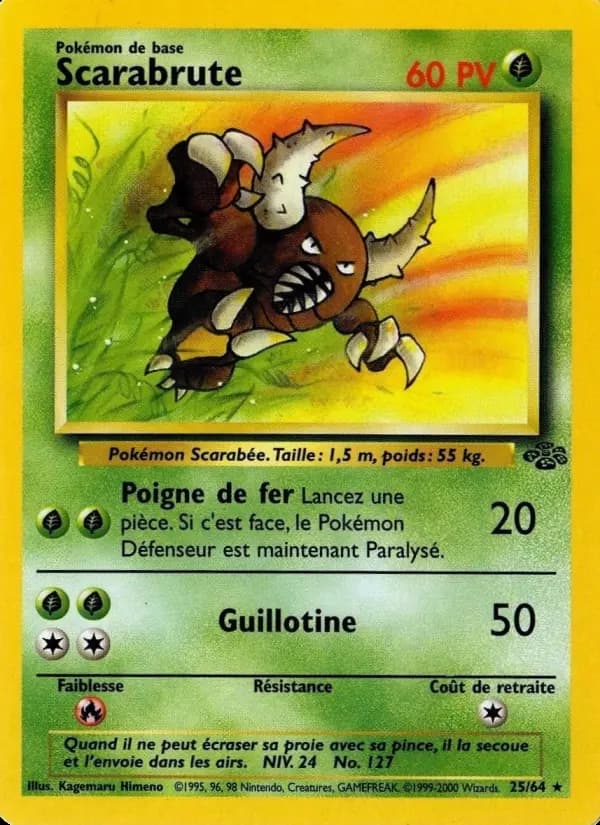 Carte Pokémon Scarabrute #25 — Jungle