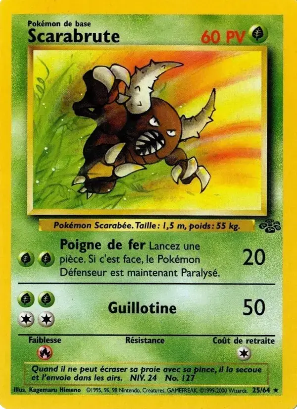 Carte Pokémon Scarabrute #25 — Jungle