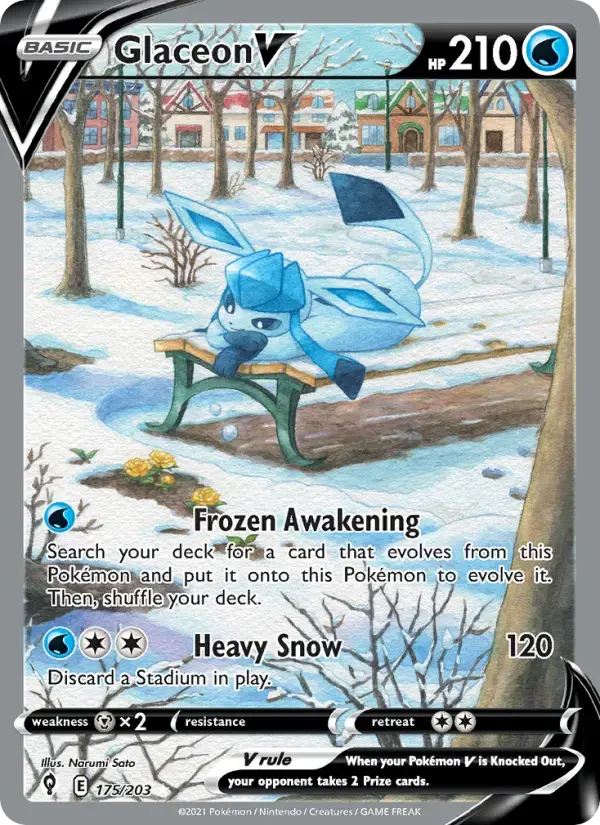 Glaceon V #175 — Evolving Skies