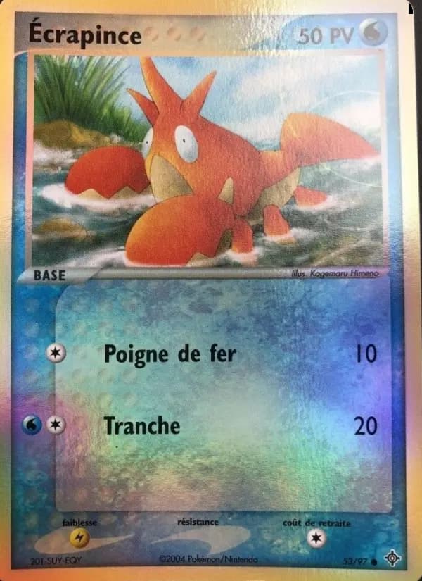 Carte Pokémon Écrapince #53 — Dragon