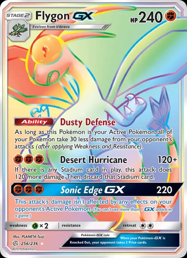 Flygon GX #256 — Cosmic Eclipse