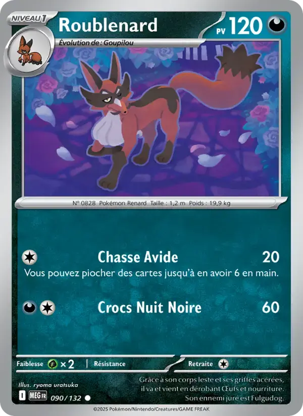 Carte Pokémon Roublenard #090 — Méga-Évolution