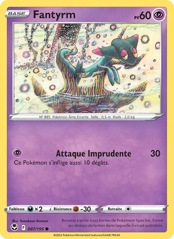 Carte Pokémon Fantyrm #087 — Tempête Argentée