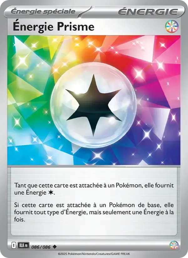 Carte Pokémon Énergie Prisme #086 — Foudre Noire
