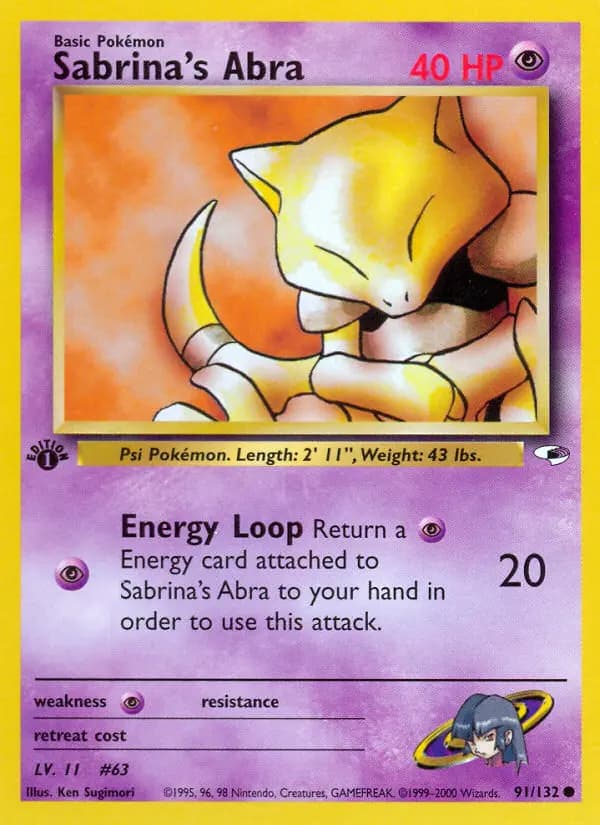 Sabrina's Abra #91 — Gym Heroes