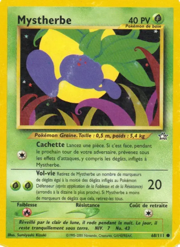 Carte Pokémon Mystherbe #68 — Neo Genesis