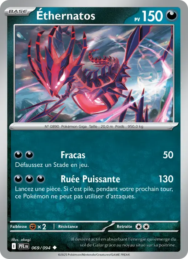 Carte Pokémon Éthernatos #069 — Flammes Fantasmagoriques