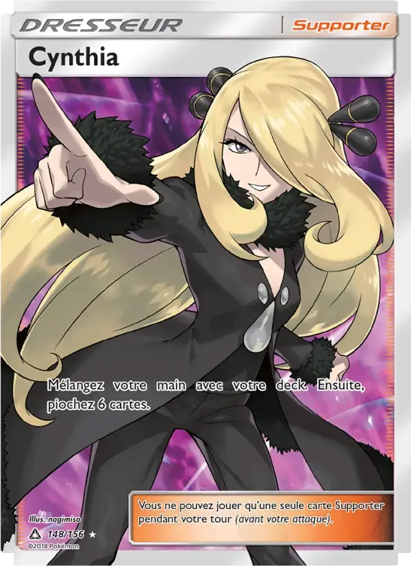 Carte Pokémon Cynthia #148 — Ultra-Prisme