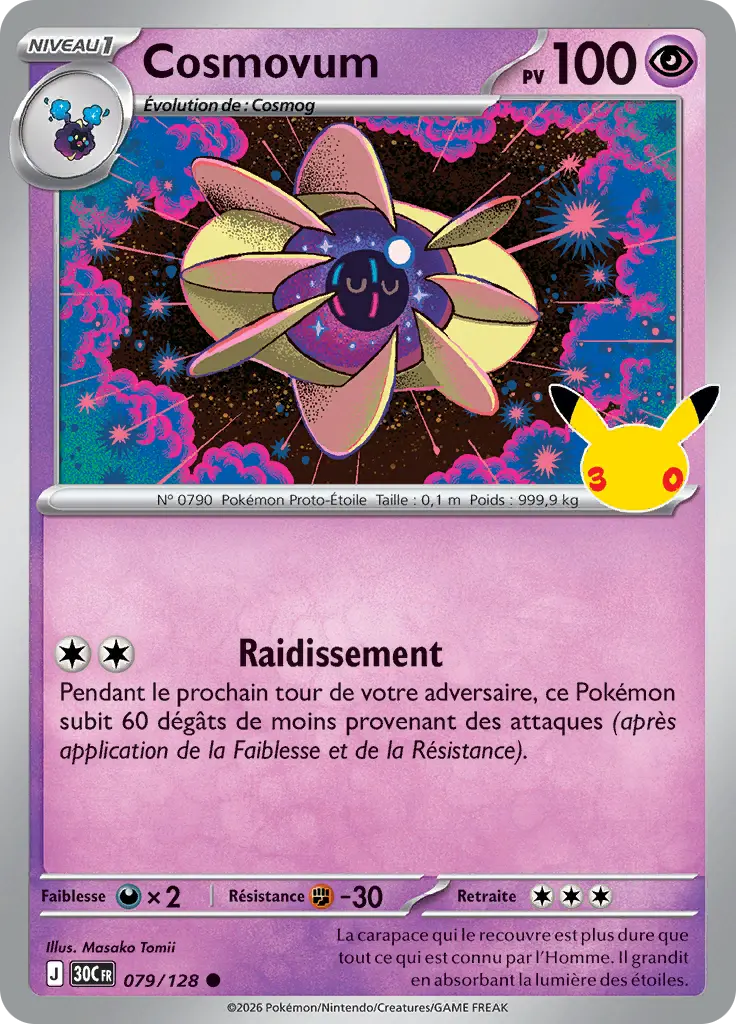 Carte Pokémon Cosmovum #079 — 30ᵉ Anniversaire