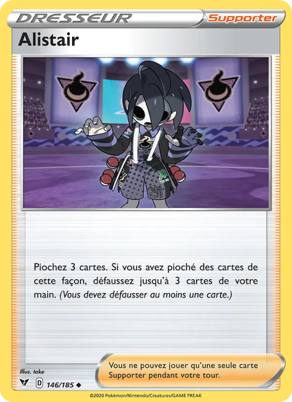 Carte Pokémon Alistair #146 — Voltage Éclatant