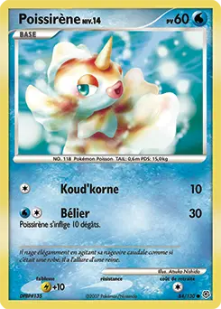 Carte Pokémon Poissirène #84 — Diamant et Perle