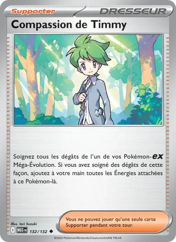 Carte Pokémon Compassion de Timmy #132 — Méga-Évolution