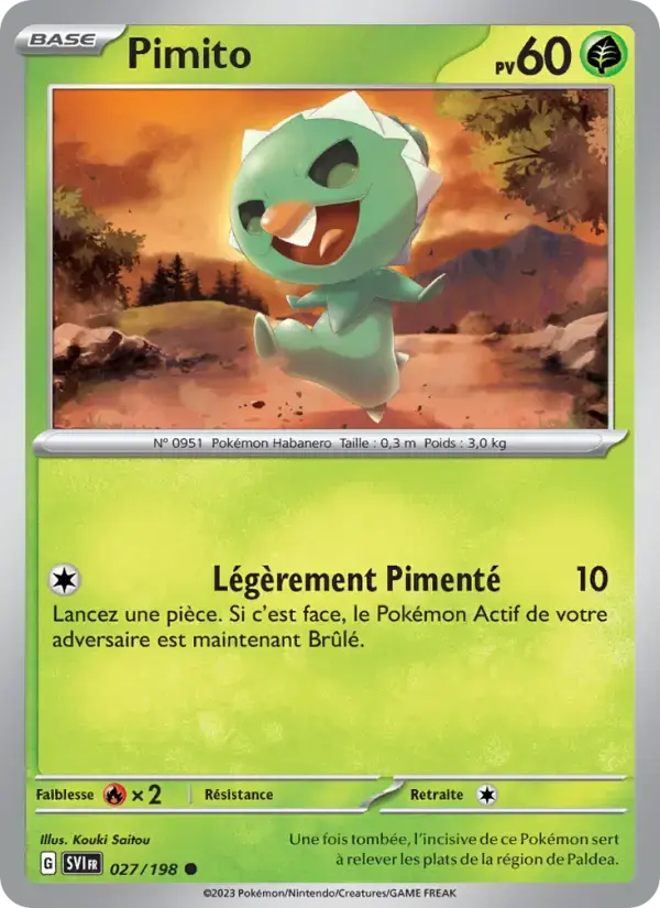 Carte Pokémon Pimito #027 — Écarlate et Violet