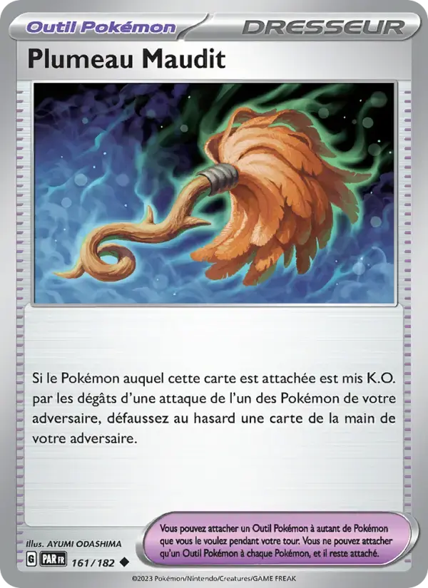 Carte Pokémon Plumeau Maudit #161 — Faille Paradoxe