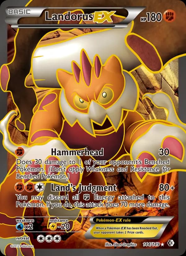 Landorus-EX #144 — Boundaries Crossed