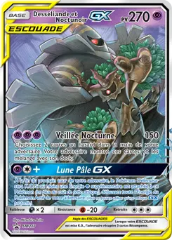 Carte Pokémon Desséliande et Noctunoir GX #SM217 — Promos Soleil et Lune
