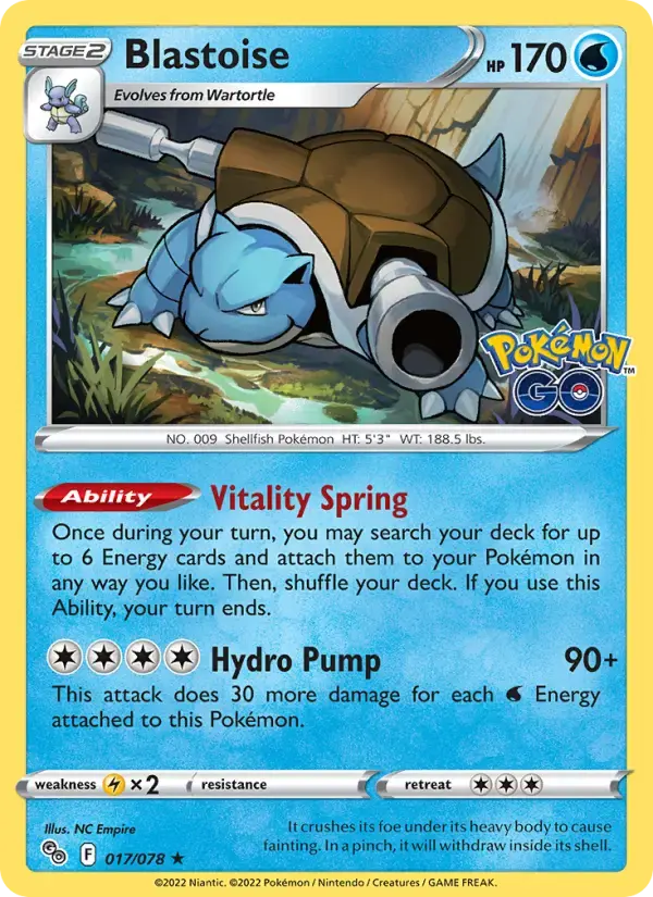 Blastoise #017 — Pokémon GO