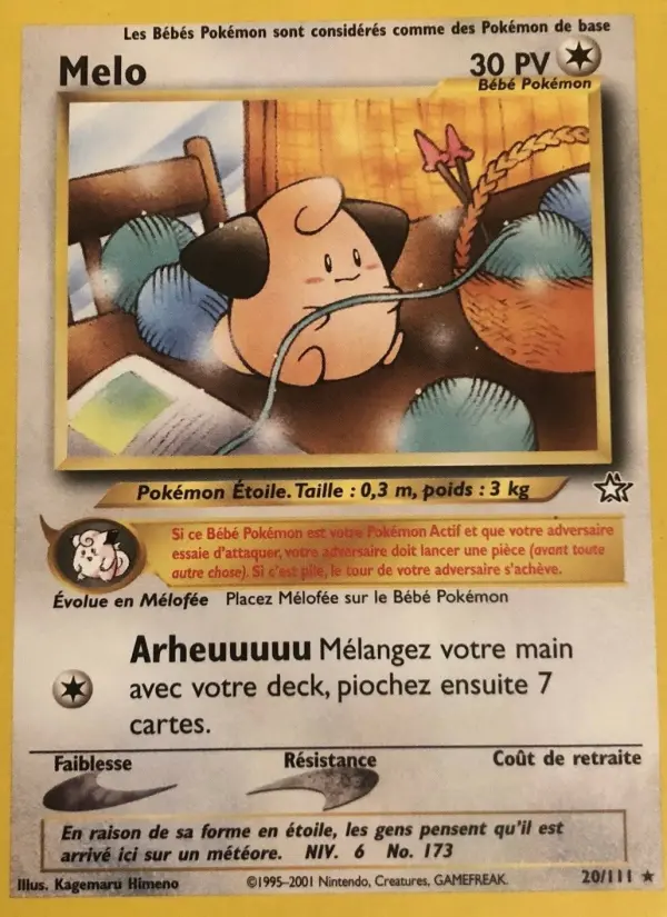 Carte Pokémon Mélo #20 — Neo Genesis