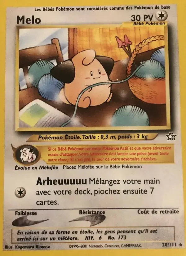 Carte Pokémon Mélo #20 — Neo Genesis
