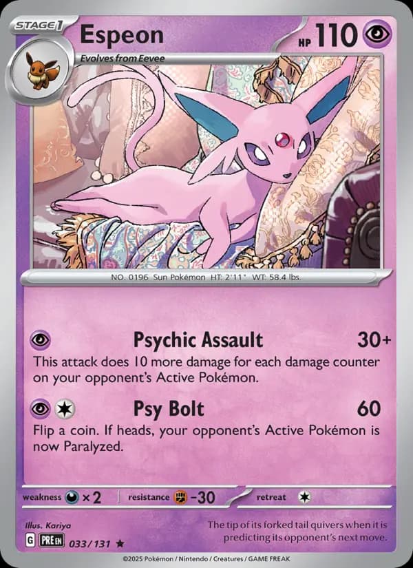 Espeon #033 — Prismatic Evolutions