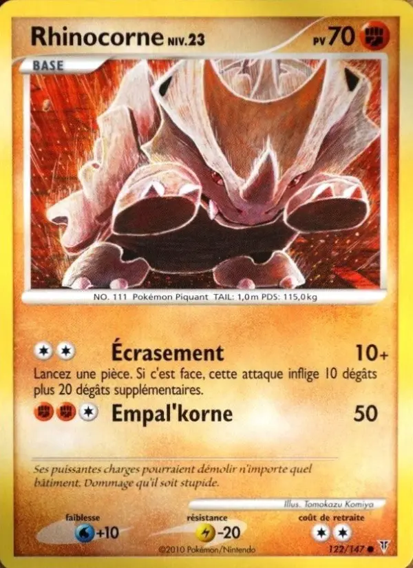 Carte Pokémon Rhinocorne #122 — Vainqueurs Suprêmes