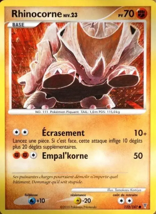 Carte Pokémon Rhinocorne #122 — Vainqueurs Suprêmes