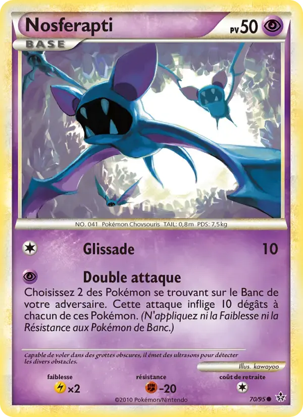 Carte Pokémon Nosferapti #70 — Déchaînement