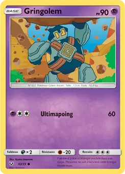 Carte Pokémon Gringolem #43 — Légendes Brillantes