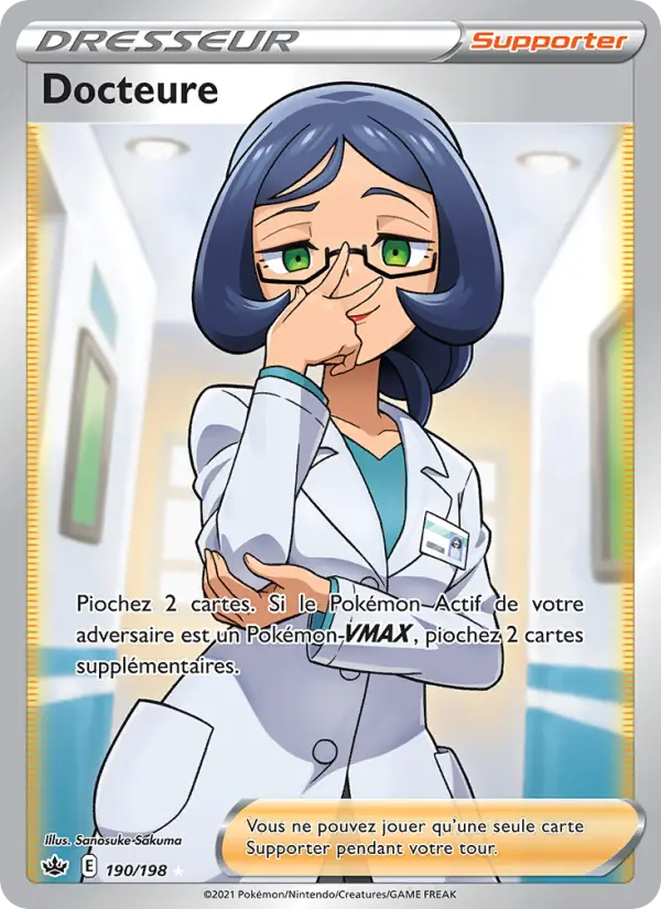 Carte Pokémon Docteure #190 — Règne de Glace