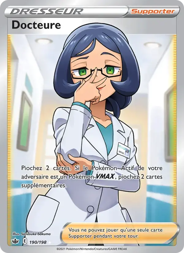 Carte Pokémon Docteure #190 — Règne de Glace