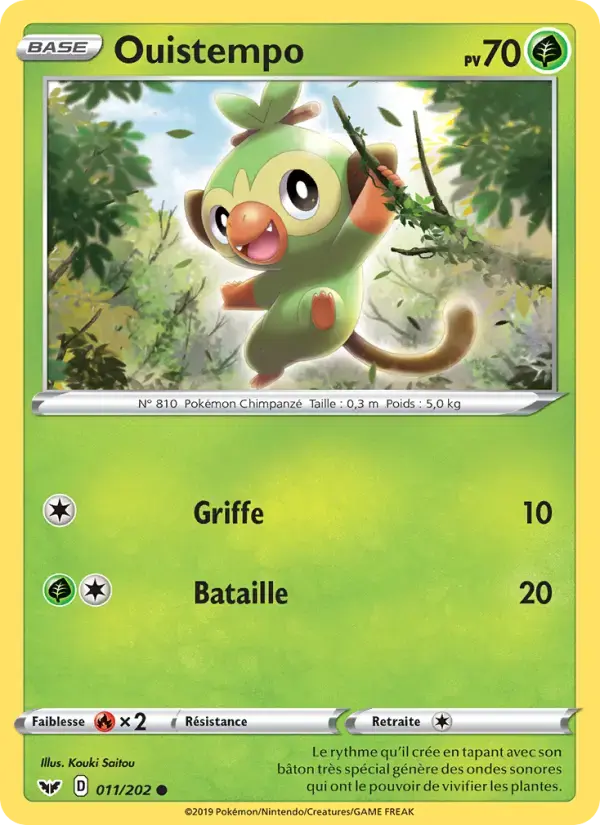 Carte Pokémon Ouistempo #11 — Épée et Bouclier