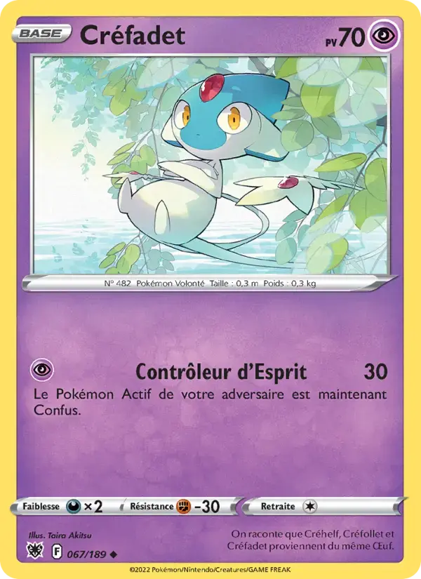 Carte Pokémon Créfadet #067 — Astres Radieux