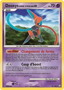Carte Pokémon Deoxys Forme Vitesse #26 — Éveil des Légendes