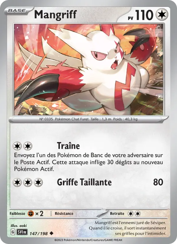 Carte Pokémon Mangriff #147 — Écarlate et Violet