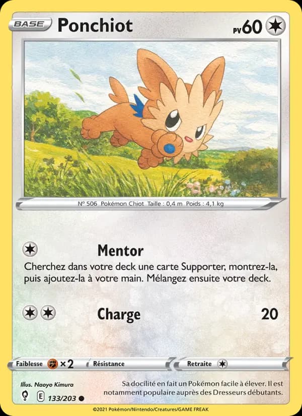 Carte Pokémon Ponchiot #133 — Évolution Céleste
