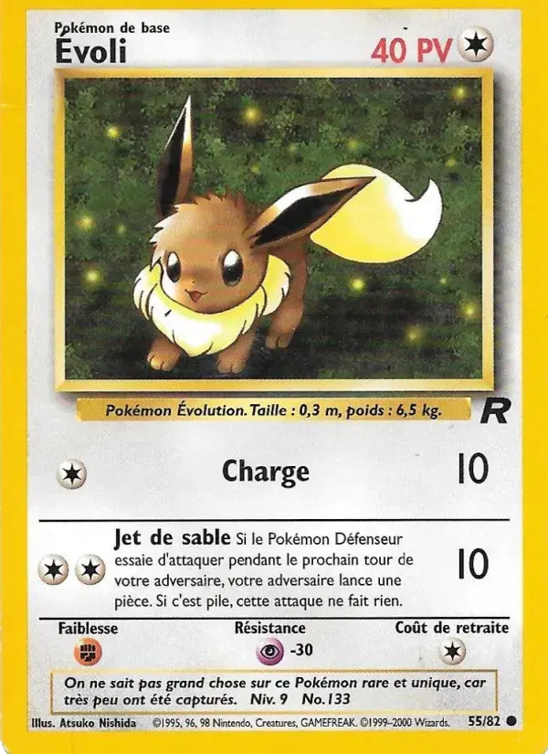 Carte Pokémon Évoli #55 — Team Rocket