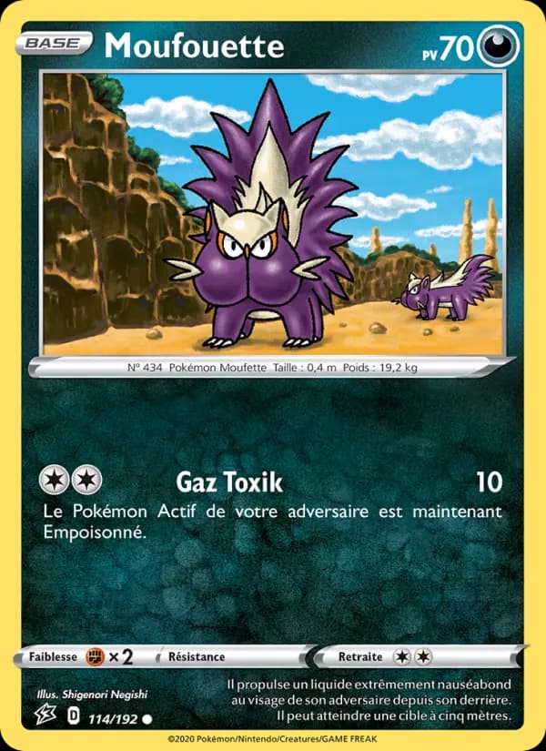 Carte Pokémon Moufouette #114 — Clash des Rebelles