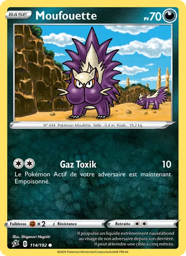 Carte Pokémon Moufouette #114 — Clash des Rebelles