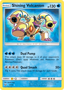 Carte Pokémon Volcanion Brillant #27 — Légendes Brillantes