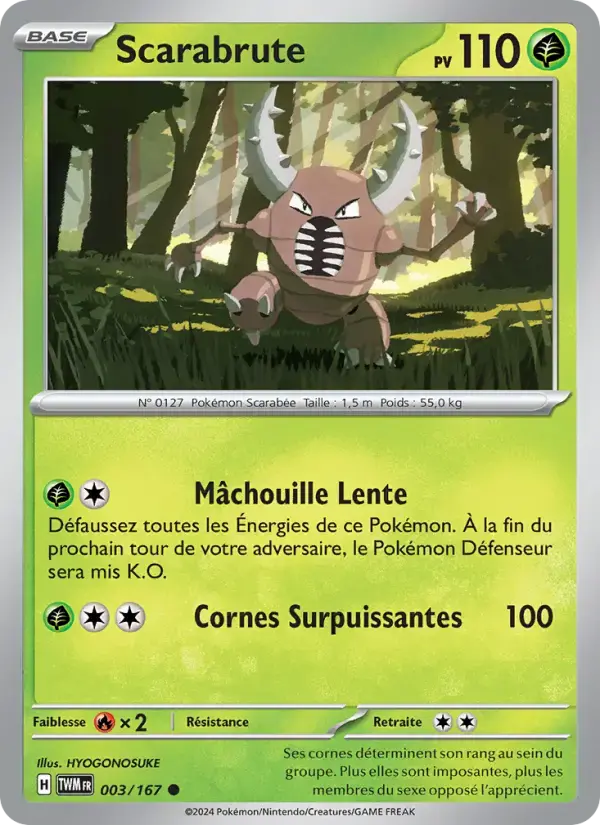 Carte Pokémon Scarabrute #003 — Mascarade Crépusculaire