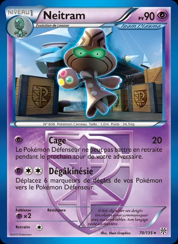 Carte Pokémon Neitram #70 — Tempête Plasma