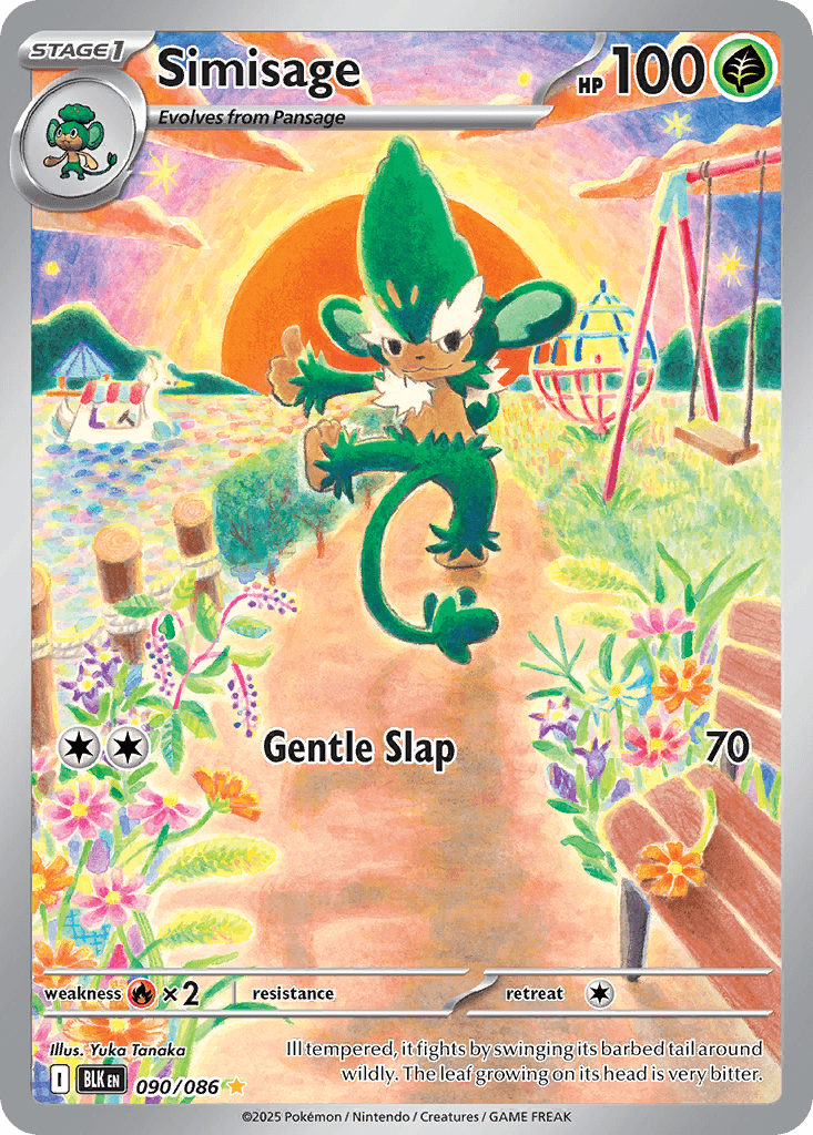 Carte Pokémon Feuiloutan #090 — Foudre Noire