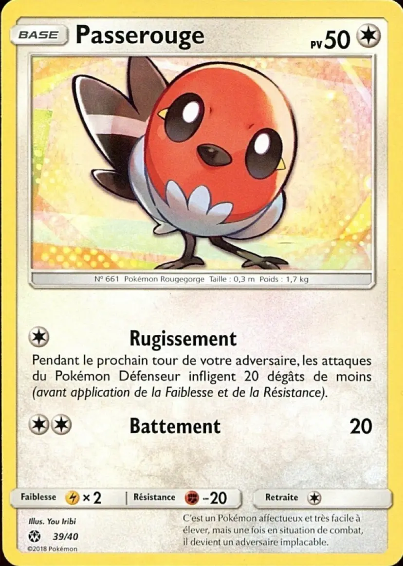 Carte Pokémon Passerouge #39 — 2018 Promo McDonald's