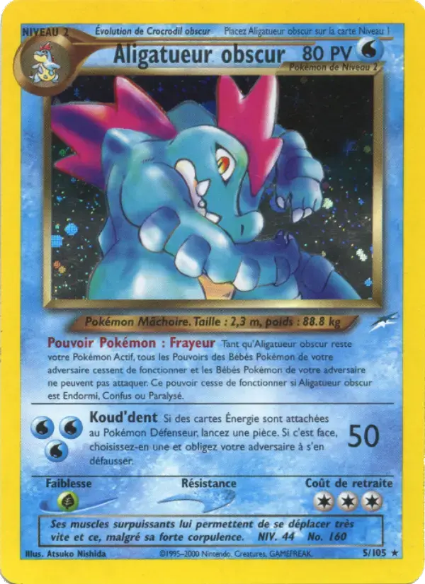 Carte Pokémon Aligatueur obscur #5 — Neo Destiny